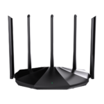 Router Wi-Fi 6, DualBand 2.4Ghz/5GHz, 300+1201Mbps, 5x6dBi, 4 porturi Gigabit - TENDA TND-RX2-PRO - imagine 2
