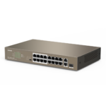 Switch 16 porturi PoE 10/100 Mbps, 2 port RJ45 Gigabit, 1 port SFP Gigabit - TENDA TND-TEF1118P-16-150W-V30