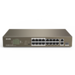 Switch 16 porturi PoE 10/100 Mbps, 2 port RJ45 Gigabit, 1 port SFP Gigabit - TENDA TND-TEF1118P-16-150W-V30 - imagine 2