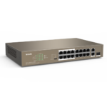 Switch 16 porturi PoE 10/100 Mbps, 2 port RJ45 Gigabit, 1 port SFP Gigabit - TENDA TND-TEF1118P-16-150W-V30 - imagine 3