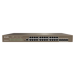 Switch 24 porturi PoE Gigabit, 1 port consola, 4 port SFP Gigabit, management - TENDA TND-TEG5328P-24-410W - imagine 2