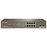 Switch 8 porturi PoE+ Gigabit, 2 porturi SFP Gigabit, 130W, 1U - IP-COM G1110P-8-150W - imagine 2