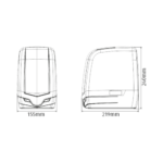 Kit automatizare poarta batanta 2x2.5m -MOTORLINE TELICA230-KIT - imagine 3