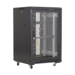 Rack podea 27U 19' 600x600, capacitate incarcare 500 Kg, negru - ASYTECH Networking ASY-27U-6060E