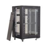Rack podea 27U 19' 600x600, capacitate incarcare 500 Kg, negru - ASYTECH Networking ASY-27U-6060E - imagine 3