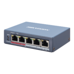 Switch 4 porturi PoE, 1 port uplink RJ45, SMART Management - HIKVISION DS-3E1105P-EI - imagine 2