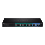 Switch 28 porturi Gigabit Web Smart, 24 x PoE+, 4 x Gigabit/SFP - TRENDnet TPE-2840WS - imagine 2
