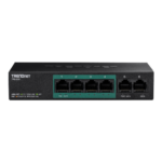 Switch 6 porturi Fast Ethernet PoE+ 60W - TRENDnet TPE-S50 - imagine 2