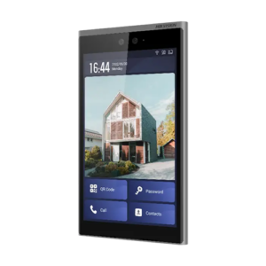 Videointerfon TCP/IP, 10.1" touch screen, 2x2MP, Recunoastere Faciala, Card, Alarma - HIKVISION - DS-KD9633-WBE6