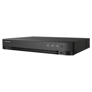 DVR AcuSense, 4 ch analog max. 4K, 2 ch IP max. 4K, AUDIO "over coaxial", Alarma, 1U - HIKVISION - iDS-7204HUHI-M1-X(4A+4/1ALM)