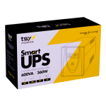 UPS TSY Power, 600VA/360W, LCD, AVR-Repornire automata, Management, 2 x Schuko, 2 x RJ45, 1 X USB type B TSY-MP-0K6-LCD - imagine 6