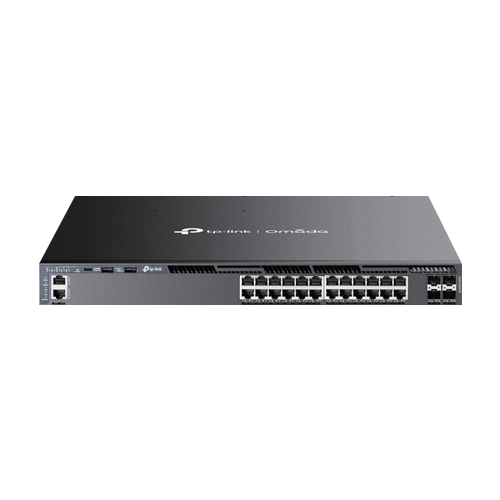 img29819large-4 Switch L3, 24 x RJ45 1G PoE, 4 x SFP+ 10G, 2 x surse, Management, 1U - TP-Link Omada SG6428XHP - imagine 1