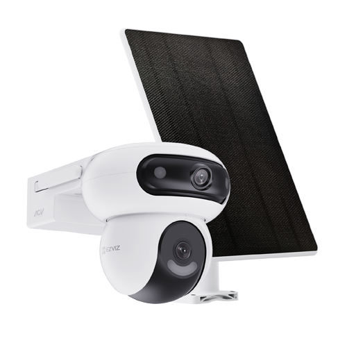 img31345large-4 Camera IP PT Dual-Lens 4MP + panou solar 8W, Wi-Fi6, Baterie 10.400 mAh, Audio, IR 35M - EZVIZ CS-HB90/SP(2x4MP) - imagine 1