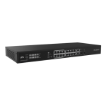 Switch 16 porturi PoE, 2 x Combo Uplink RJ45/SFP gigabit, Unmanaged - UNV NSW2020-16T2GC-POE-IN - imagine 6