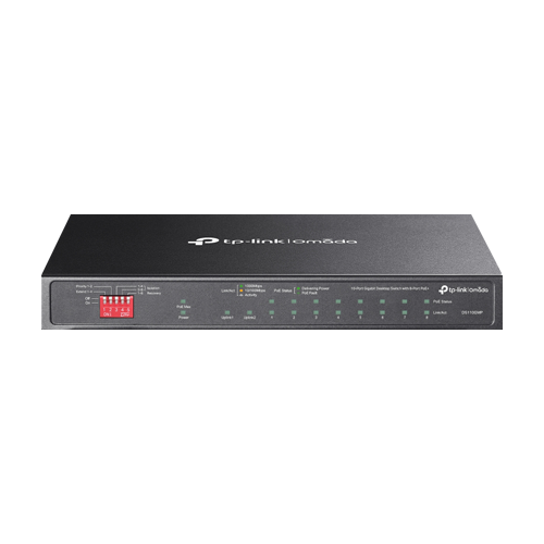 Switch 8 x RJ45 1G PoE, 1 x RJ45 1G, 1 x combo SFP/RJ45 1G, Buget PoE ...