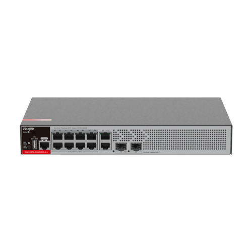 img33276large-1 Switch L2+, 8 x RJ45 1G PoE, 2 x SFP 2.5G, 2 x RJ45 1G, Cloud Management - Ruijie RG-S2915-10GT2MS-P-L - imagine 1