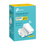 Kit Powerline AV600, Wi-Fi 4, N600 2.4GHz, 2+1 x RJ45 10/100 Mbps - TP-Link TL-WPA4220KIT - imagine 3