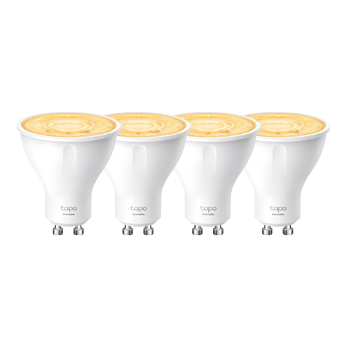 img34694large-4 Set 4 becuri smart Wi-Fi, lumina calda 2700K ajustabila, 350 lm, GU10 - TP-Link Tapo TapoL610(4-pack) - imagine 1