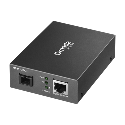 img35532large Media Convertor WDM Gigabit RJ45 - Single-mode SC Bi-directional, 2 km - TP-Link Omada MC211CS-2 - imagine 1