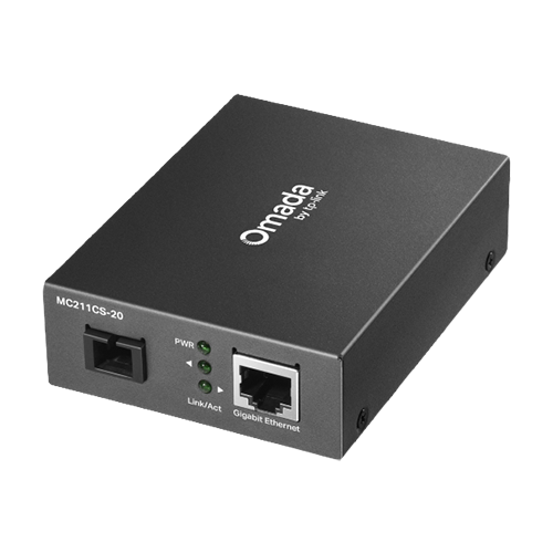 img35543large-2 Media Convertor WDM Gigabit RJ45 - Single-mode SC Bi-directional, 20 km - TP-Link Omada MC212CS-20 - imagine 1