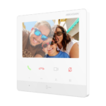 Monitor videointerfon TCP/IP, TFT LCD 4.3 inch 9 butoane, PoE, Alb - HIKVISION DS-KH6100-E1-White - imagine 3