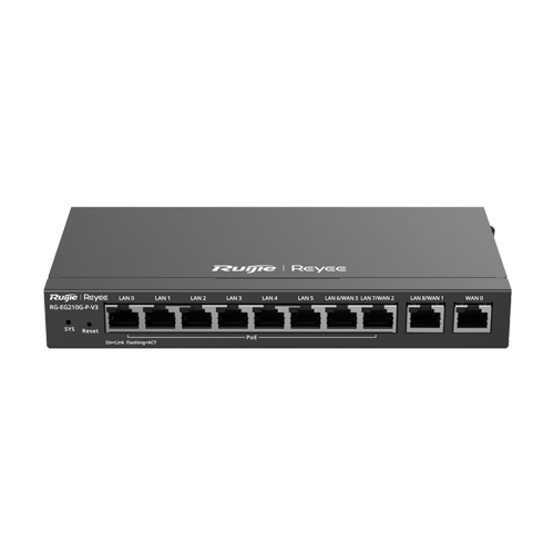 img36508large-2 Router 8 x RJ45 1G PoE, 2 x RJ45 1G, Buget PoE 110W, Multi-WAN, Cloud Management - Ruijie RG-EG210G-P-V3 - imagine 1
