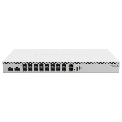 img37272large-1 Switch 2 x QSF28 100G, 16 x SFP28 25G, 2 x RJ45 100 Mbps, 1U - MikroTik CRS518-16XS-2XQ-RM - imagine 1