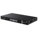 Switch 16 x RJ45 1G PoE, 2 x SFP 1G, 2 x RJ45 1G, Management, 1U - IP-COM G2220P-16-250W
