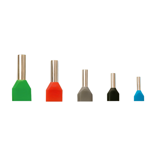 img39298large Terminale izolate cu capat dublu, sectiune transversala 2x2.5mmp, 250buc/set PKY-22025 - imagine 1