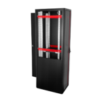 Rack de podea PRO SERIES 47U 19'' 600x800, capacitate 1000 kg, RAL 9005, asamblat ASY-47U-6080PRO - imagine 4