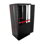 Rack de podea PRO SERIES 47U 19'' 800x1000, capacitate 1000 kg, RAL 9005, asamblat ASY-47U-80100PRO - imagine 4