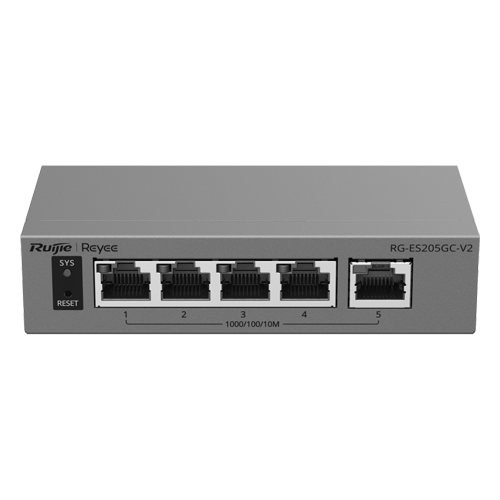 img47667large Switch L2, 5 x RJ45 Gigabit, Camera detection, Cloud Management - Ruijie Reyee RG-ES205GC-V2 - imagine 1