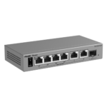 Switch L2, 6 x RJ45 1G (4 x PoE+), 1 x SFP 1G, Putere PoE 54W, Cloud Management - Ruijie Reyee RG-ES207GS-P - imagine 2