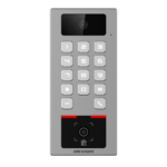 Terminal control acces si interfon, PIN, cititor card, QR, Bluetooth, Wi-Fi, Alarma, IK09 - HIKVISION DS-K1T502DBWX-CQRE1
