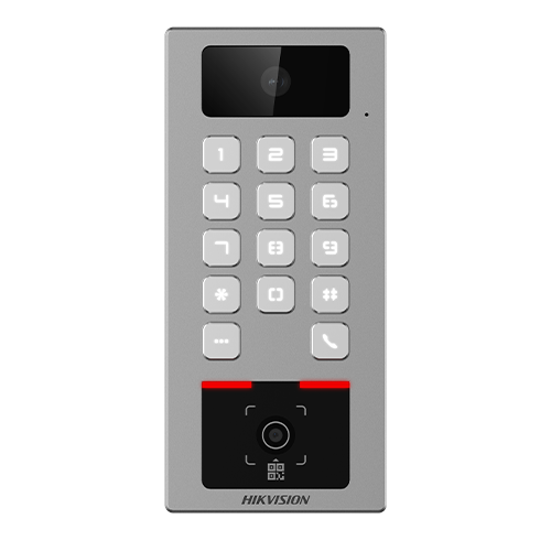 img46886large Terminal control acces si interfon, PIN, cititor card, QR, Bluetooth, Wi-Fi, Alarma, IK09 - HIKVISION DS-K1T502DBWX-CQRE1 - imagine 1