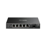 Switch L2+, 5 x RJ45 1G (4 x PoE+), 1 x SFP 1G, Budget PoE 63W, Management - TP-Link Omada SG2206MP - imagine 2