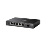 Switch L2+, 5 x RJ45 1G (4 x PoE+), 1 x SFP 1G, Budget PoE 63W, Management - TP-Link Omada SG2206MP