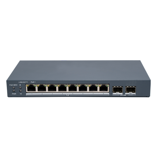 img48299large Switch 8 x RJ45 1G Smart PoE 80W, 2 x SFP 1G, Smart Management - HIKVISION DS-3E1510P-EI-M-8P2F - imagine 1