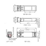 Modul SFP+, 10G, TX:1310/RX:1310nm, SMF, Duplex LC 9/125um, 20km - HIKVISION HK-SFP+-10G-20-1310-DF - imagine 2