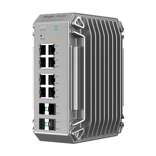 img48719large Switch industrial L2, 8 x RJ45 1G PoE+, 4 x SFP 1G, PoE 240W, Cloud Management - Ruijie Reyee RG-NIS3100-8GT4SFP-HP - imagine 1