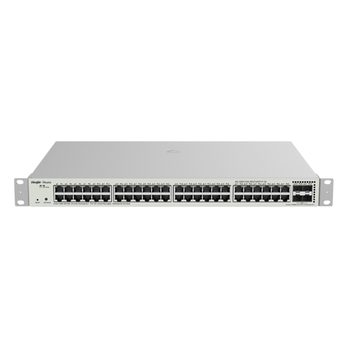 img48773large Switch L2, 48 x RJ45 1G PoE+, 4 x SFP 1G, PoE 370W, Cloud Management - Ruijie Reyee RG-NBS3100-48GT4SFP-P-V2 - imagine 1